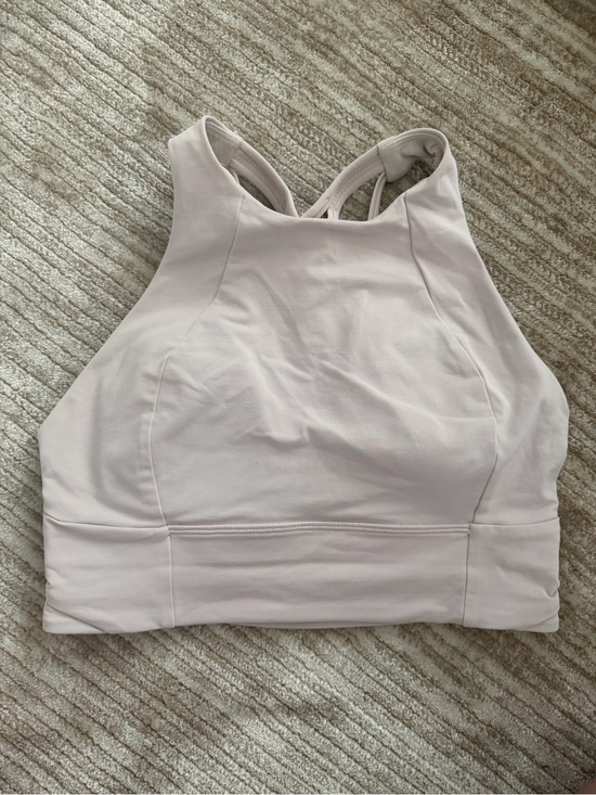 lululemon athletica Other - lululemon athletica High-Neck Sports Bra in Pale Pink